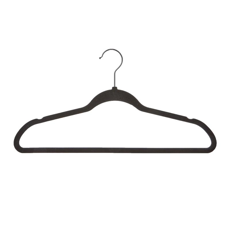 Better Homes & Gardens Non-Slip Velvet Adult Clothes Hangers, 100 Pack, Beige, Space Saving