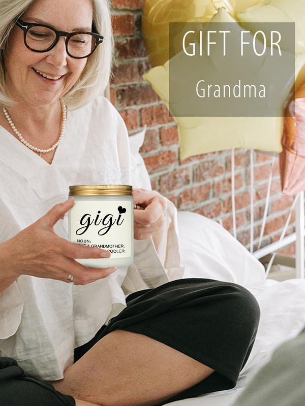 Gigi Candle Gigi Gifts for Gigi for Mothers Day from Grandkids, Lavender Scented Candles for Women, Birthday Christmas Gigi Gifts for Women Grandma from Grandchildren soy wax party gift