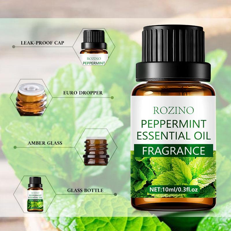 10ml Peppermint Essential Oil, Multipurpose Moisturizing Essential Oil, Elegant Perfume for Family, Fragrance for Home, Perfume for Women & Men