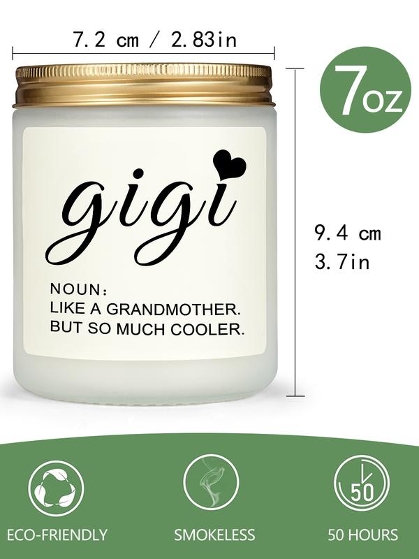 Gigi Candle Gigi Gifts for Gigi for Mothers Day from Grandkids, Lavender Scented Candles for Women, Birthday Christmas Gigi Gifts for Women Grandma from Grandchildren soy wax party gift