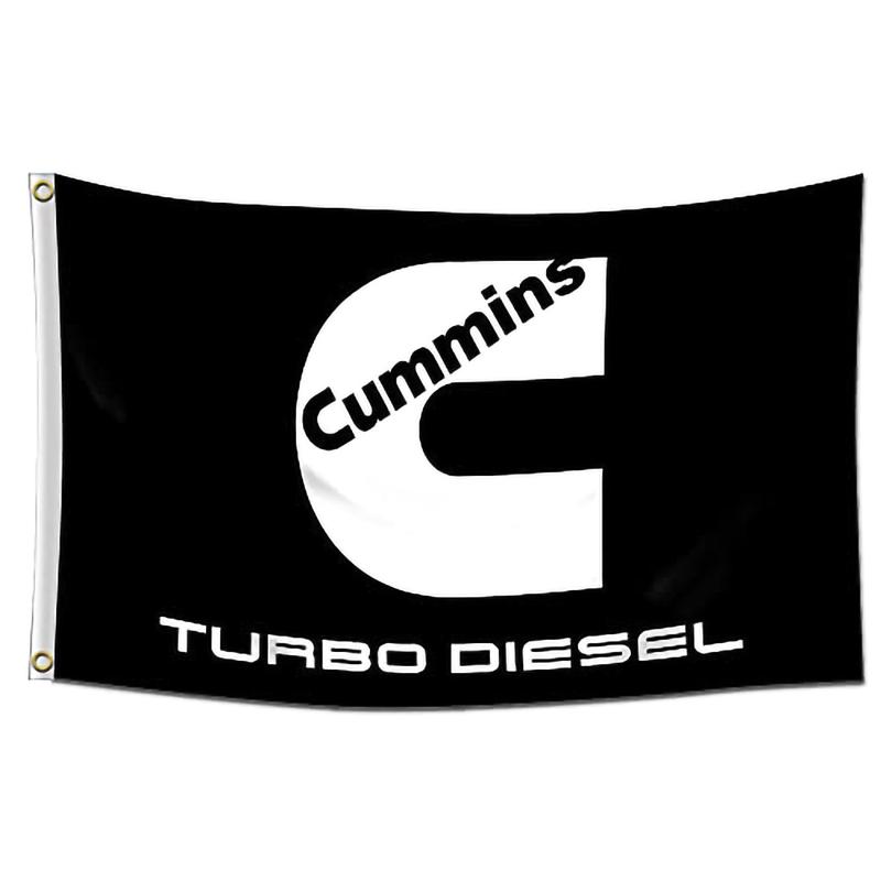 Cummins Banner Flag Turbo Diesel Engine 3X5FT banner with 2 Brass Grommets Banner For Outdoor Room Man Cave