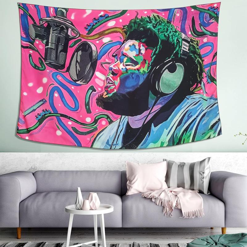 Rod Rapper Wave Singer Tapestry Home Decor wall tapestry poster for college dorm cave bedroom living room office party decoration gift