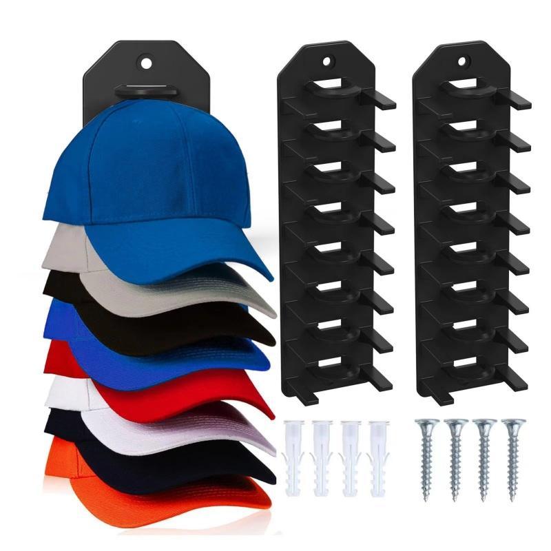 Wall Mounted Hat Storage Rack, Hat Display Rack, Hat Organizer, Hat Storage Organizer, Home Organizer for Bedroom, Living Room, Office