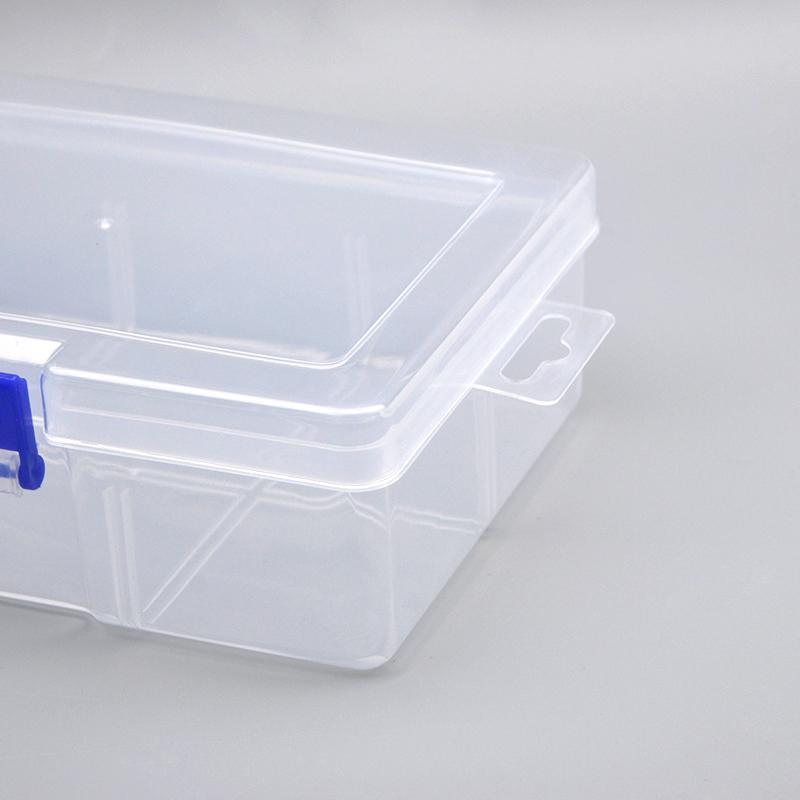 2pcs Transparent Storage Box Without Compartments, Multifunctional Fishing Bait and Hook Storage Box, Jewelry Organizer for Home Use