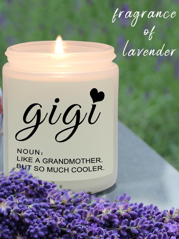 Gigi Candle Gigi Gifts for Gigi for Mothers Day from Grandkids, Lavender Scented Candles for Women, Birthday Christmas Gigi Gifts for Women Grandma from Grandchildren soy wax party gift