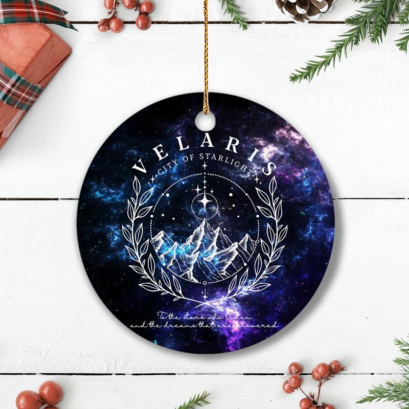 To the Stars Who Listen Ornament - Night Court Inspired, Velaris Ornament, Starlight Lover Gift, Star Ornament, Book Lover Gift, Lirabrian Decoration