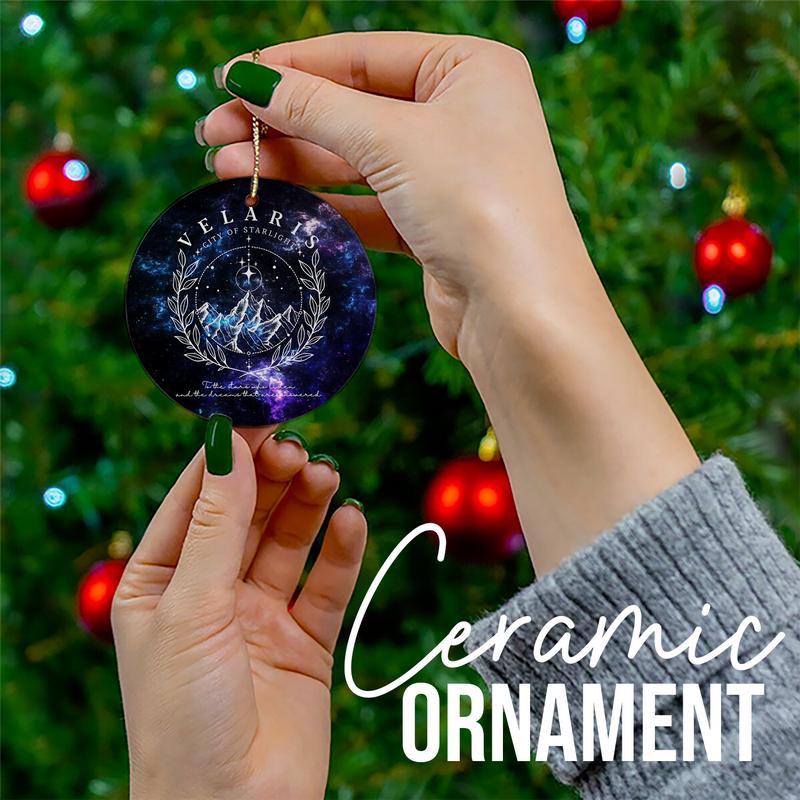 To the Stars Who Listen Ornament - Night Court Inspired, Velaris Ornament, Starlight Lover Gift, Star Ornament, Book Lover Gift, Lirabrian Decoration