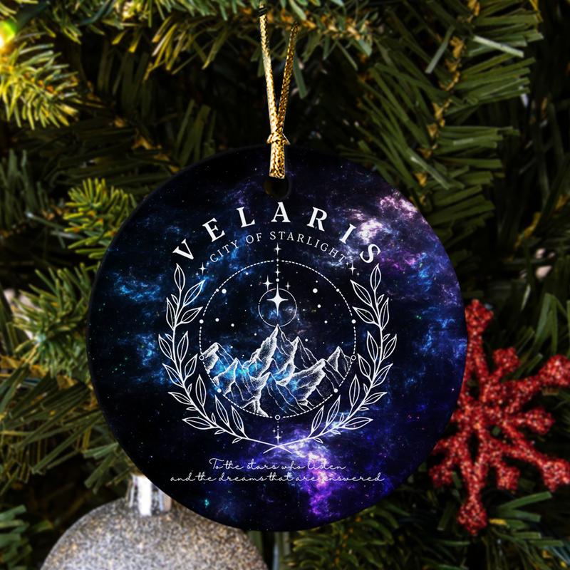 To the Stars Who Listen Ornament - Night Court Inspired, Velaris Ornament, Starlight Lover Gift, Star Ornament, Book Lover Gift, Lirabrian Decoration