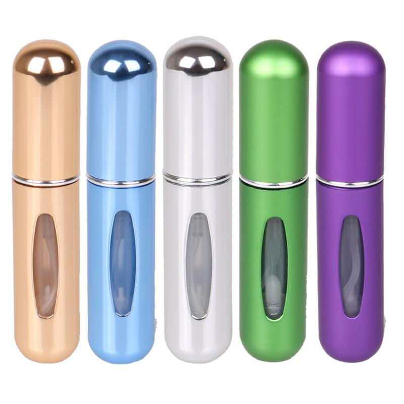 Portable Travel Perfume Bottle, 10pcs set 5ml Lightweight Multi-use Mini Refillable Perfume Bottle, Multi-use Empty Perfume Atomizer for Trips & Journeys, Summer Gift, Makeup Product, Makeup Tools