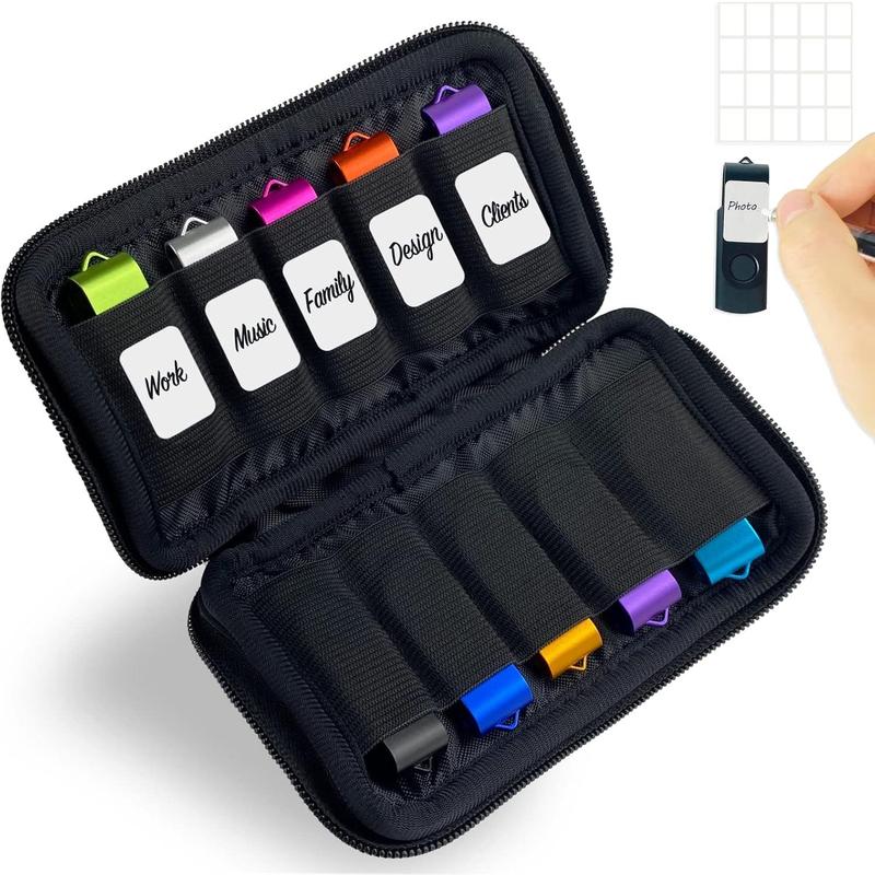 Flash Drive Case 20 Slots USB Storage Case  USB Holder Storage Bag for USB Flash Drive Electronic Accessories Organizer for USB Flash Drive, USB Case, Thumb Drive Caes, Jump Drive Case