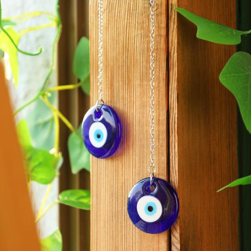 2pcs Evil Eye Hanging Decor Set, Wall Hanging Ornament, Wall Hanging Decor Supplies For Home Office