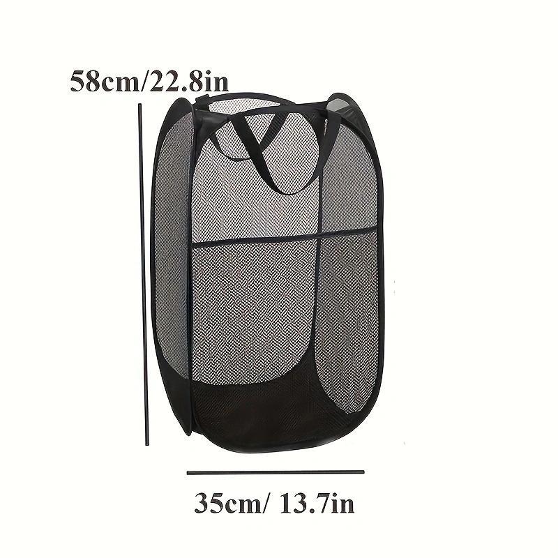 Foldable Mesh Laundry Basket, Portable Clothes Storage Basket, Household Laundry Basket for Home Use