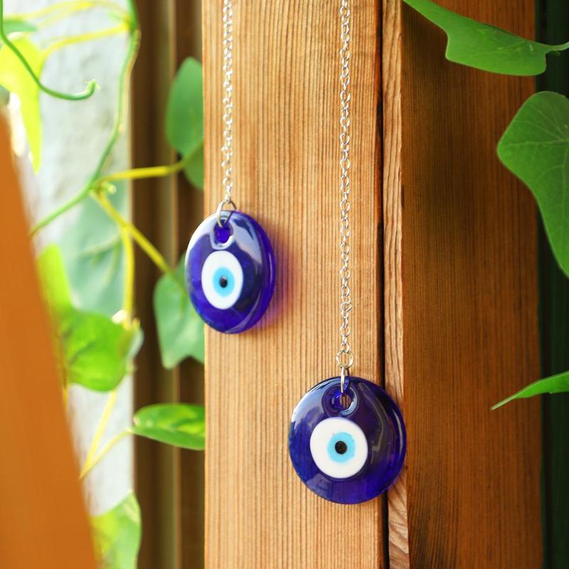 2pcs Evil Eye Hanging Decor Set, Wall Hanging Ornament, Wall Hanging Decor Supplies For Home Office