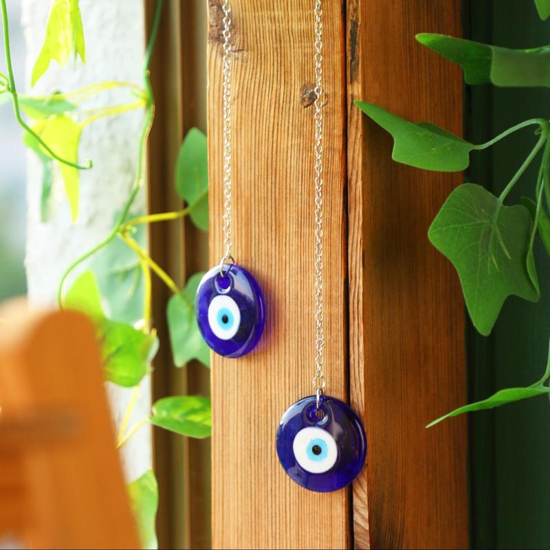 2pcs Evil Eye Hanging Decor Set, Wall Hanging Ornament, Wall Hanging Decor Supplies For Home Office