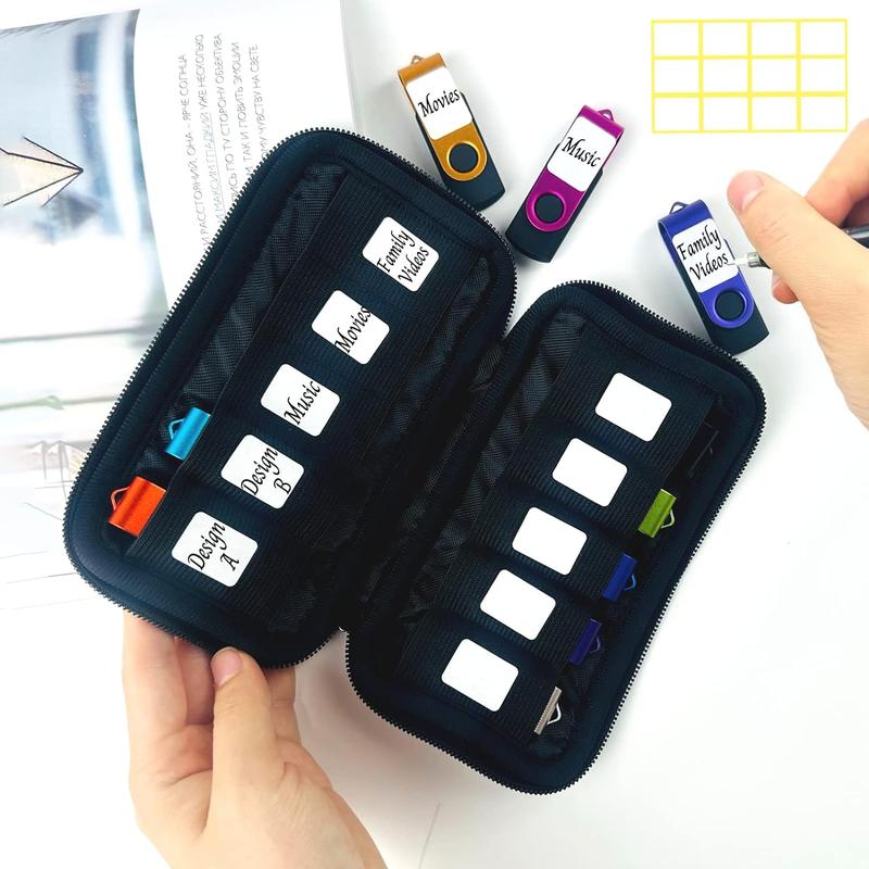 Flash Drive Case 20 Slots USB Storage Case  USB Holder Storage Bag for USB Flash Drive Electronic Accessories Organizer for USB Flash Drive, USB Case, Thumb Drive Caes, Jump Drive Case