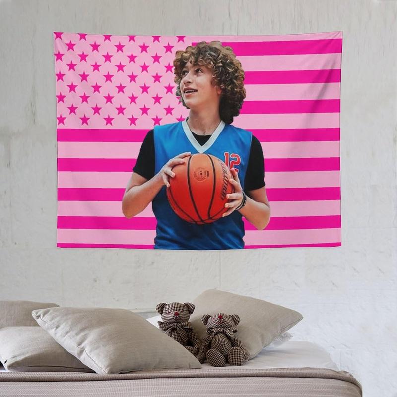 Nelson Celebrity and Decorations Stuff American Pink Flags Wall Funny Tapestry Hanging Neumann Merch for Dorm Bedroom Decorative Aesthetic Tapestries