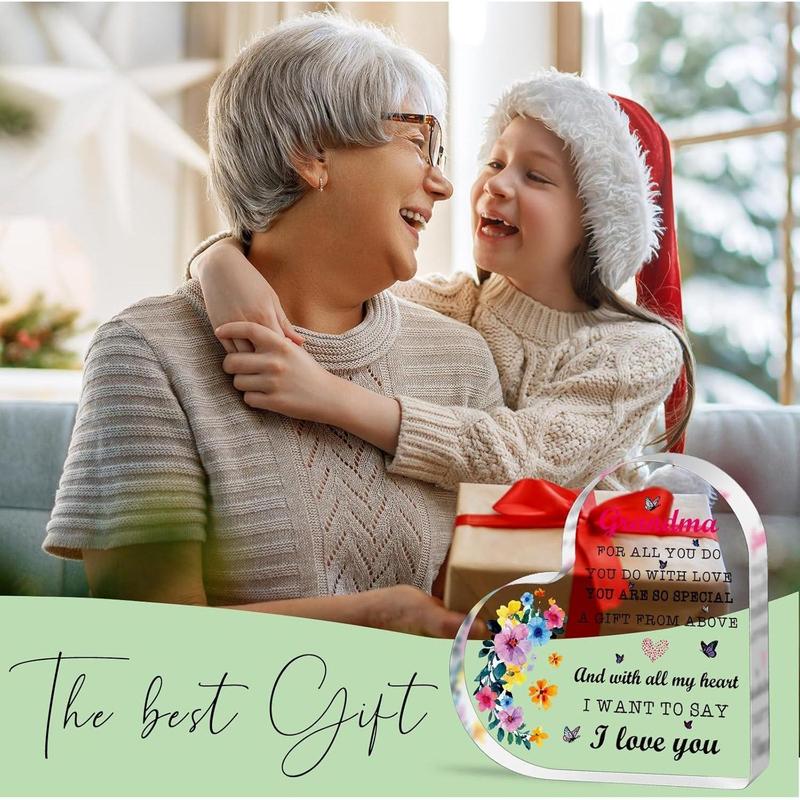 Christmas Gifts, Grandma Gifts from Grandchildren Mothers Day Gifts for Grandma Nana from Granddaughter, Grandson, Grandkids Great Gift Ideas Birthday Gifts for Grandmother Best Grandma Gift C027