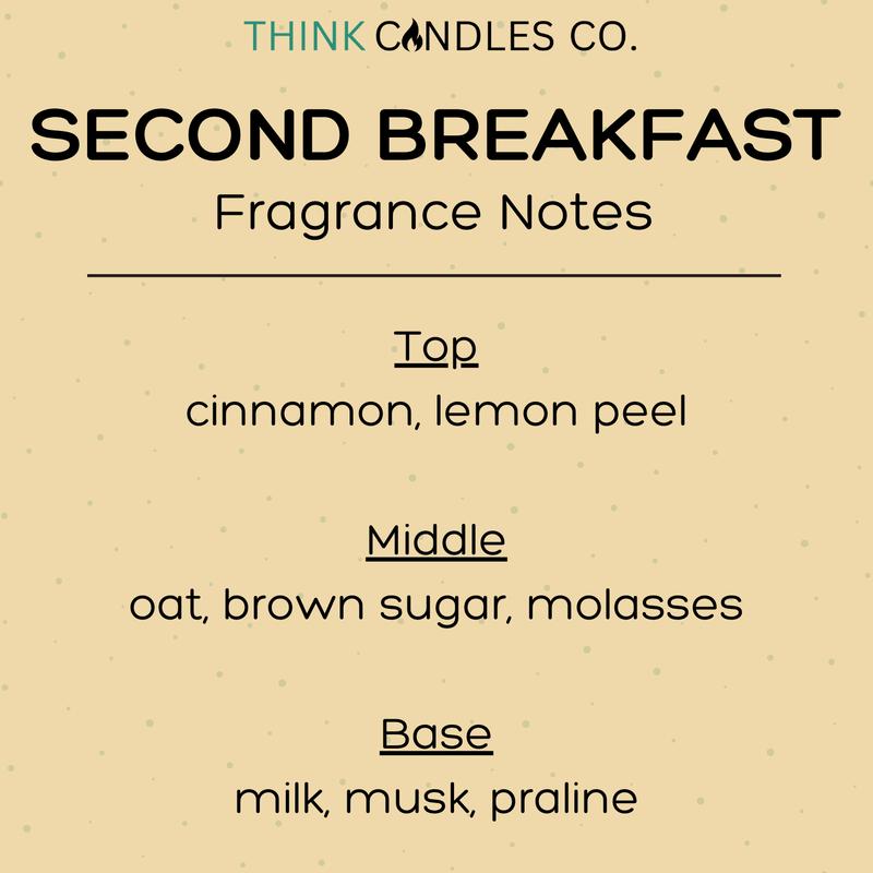 Second Breakfast Candle | Hand Poured Vegan Wax Blend Candle | 9 oz, 4 oz, 2 oz Snap Bar