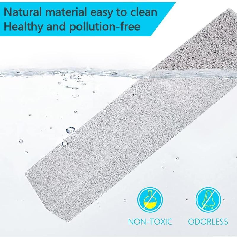 6-Pack pumice stone for toilet cleaning. Removes limescale, hard water ring, calcium buildup, iron, rust. For tile, bath-tub, sink, grill. Household