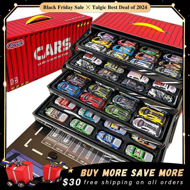 Container-Style Toy Car Storage Box with Multiple Mini Cars – Perfect for Kids