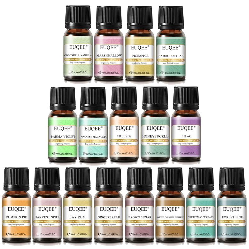 Fragrance Oil Set, 4 5 8 Counts Natural Style Pre-diluted Multi-scented Oil, Home Care Supplies  for Living Room Bathroom Dormitory Car Office