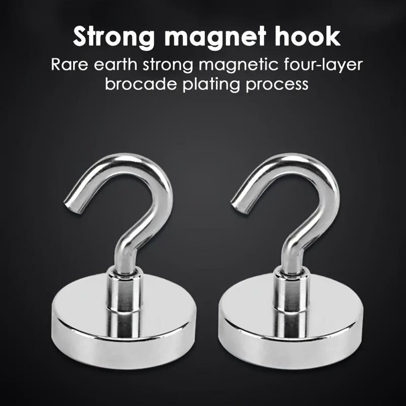 Magnetic Hook, 10pcs set Space-saving Multi-purpose Magnetic Hook, Storage Hook for Home Bedroom Living Room Kitchen, Home Organizer