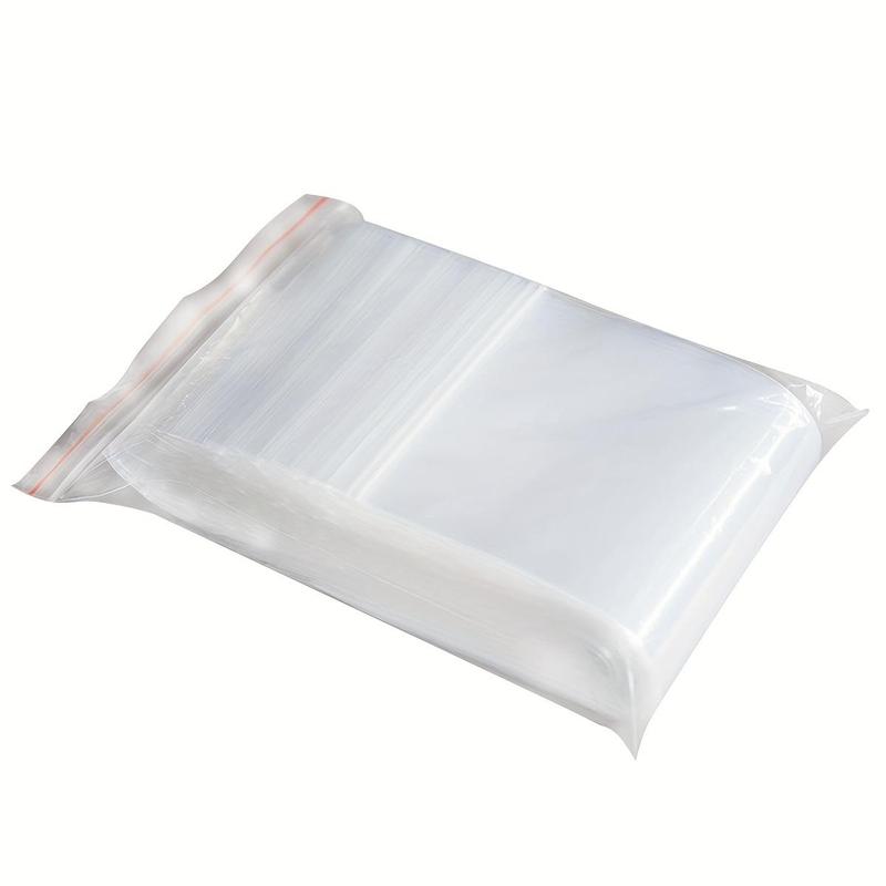 Clear Zip Lock Ziplock Storage Bag, 100pcs Transparent Plastic Zip Package, Small Jewelry Diamond Art Painting Packing Reclosable Poly Bag