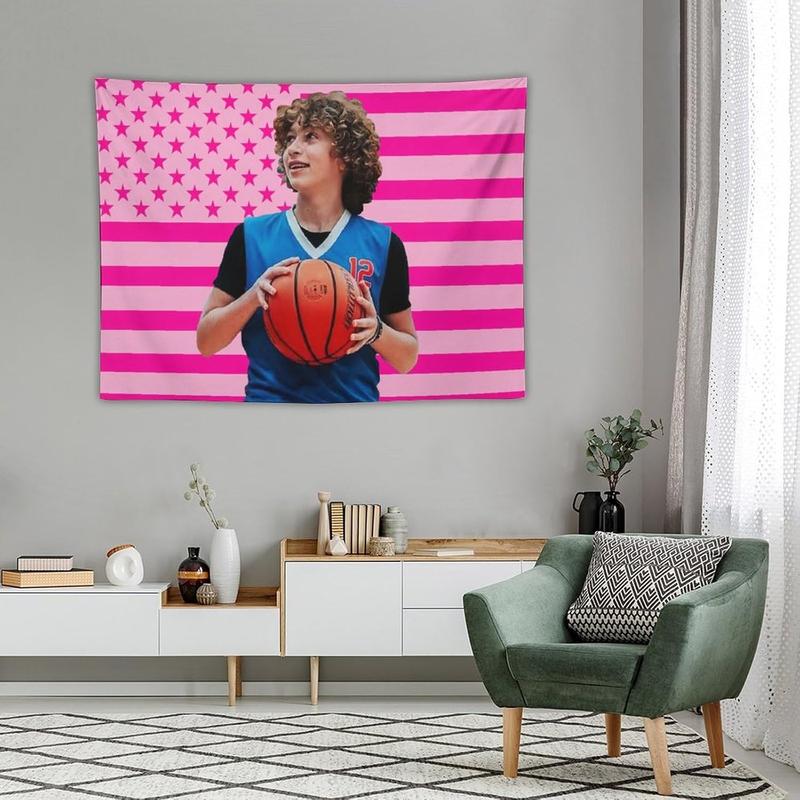 Nelson Celebrity and Decorations Stuff American Pink Flags Wall Funny Tapestry Hanging Neumann Merch for Dorm Bedroom Decorative Aesthetic Tapestries