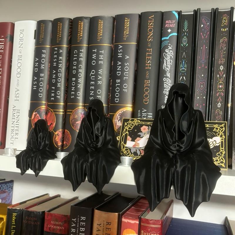 3D Printed sitting ghost book decor nook suriel hooded figure sitting figurine Decoration Eye Spooky