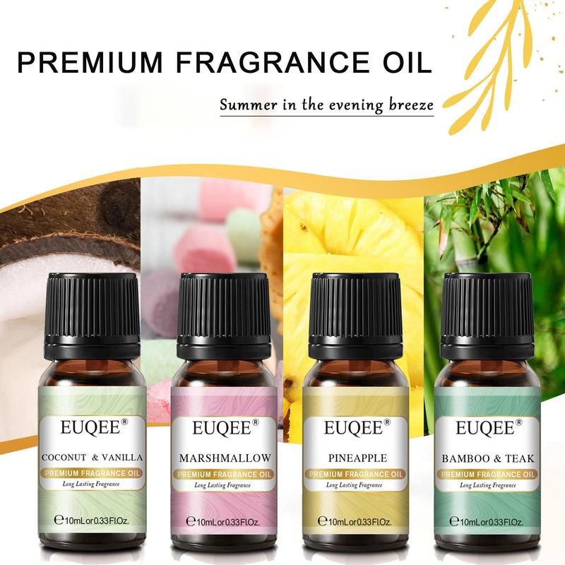 Fragrance Oil Set, 4 5 8 Counts Natural Style Pre-diluted Multi-scented Oil, Home Care Supplies  for Living Room Bathroom Dormitory Car Office