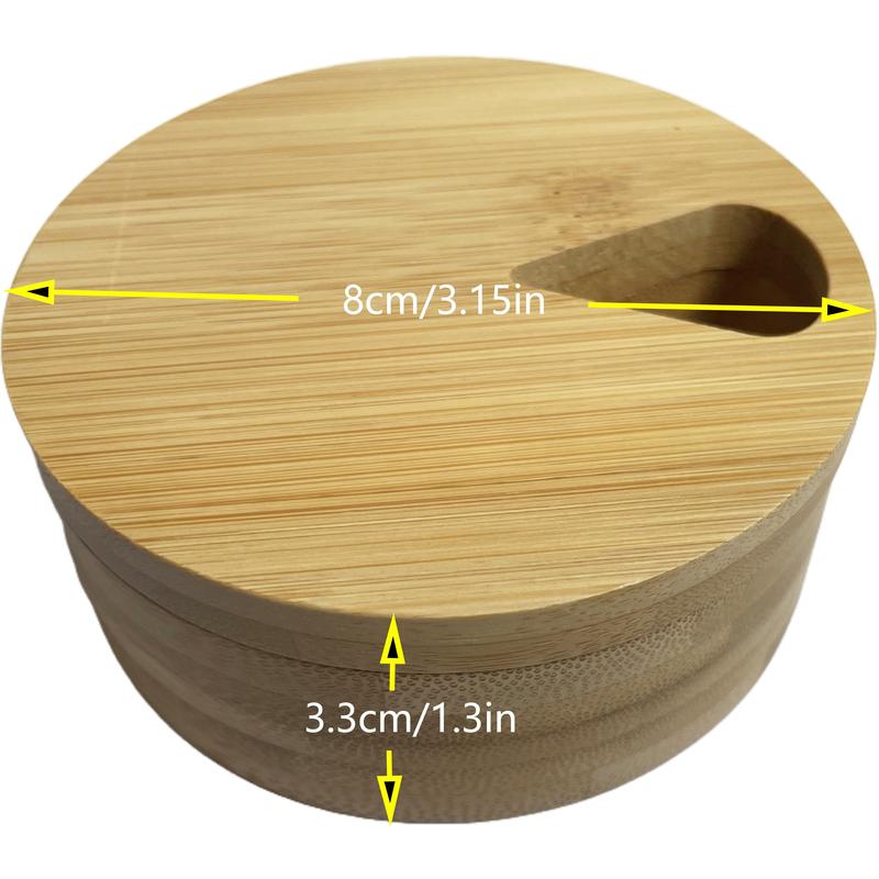 Bamboo Travel Size Wood Daily Weekly 7 Days Cute Vitamin Medicine Pill Organizer Case Box, Earring Ring Jewelry Storage Decorative Box