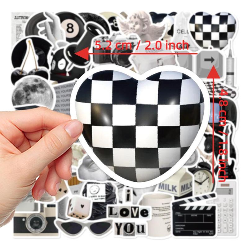 Y2K Style Car Stickers, 61pcs set Waterproof Self Adhesive Decor Paper, Decor Sticker for Car, Gift Greeting Card, Water Bottle, Laptop & Phone