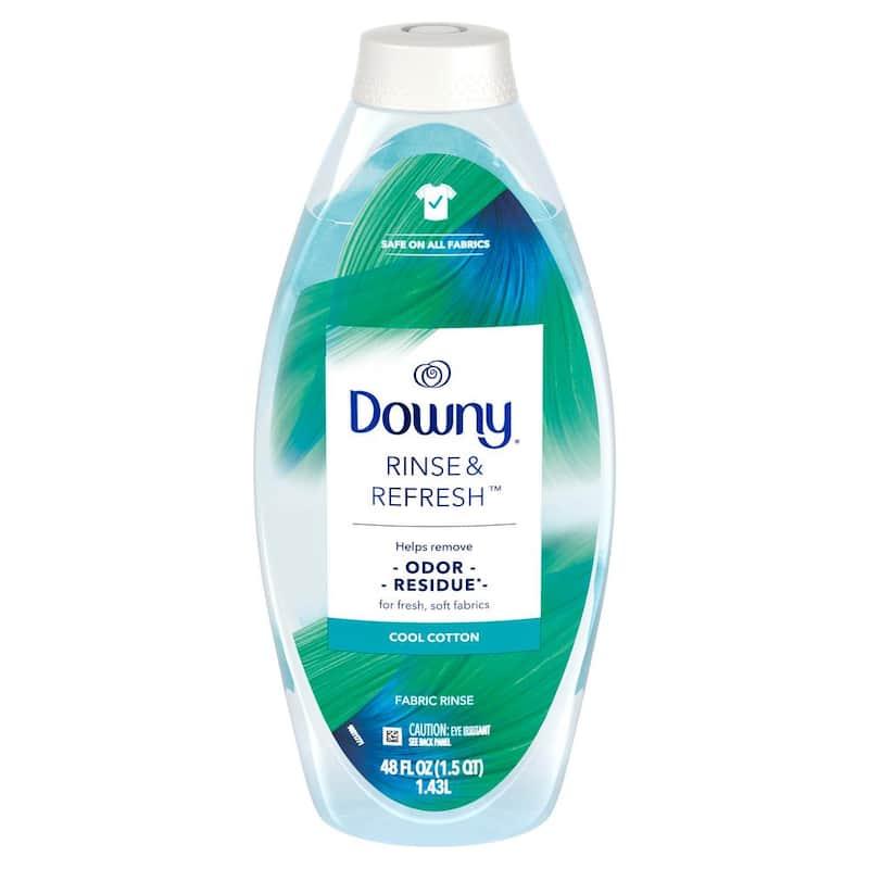 DX08 Downy Rinse and Refresh 48 oz. Odor Remover Cool Cotton Scent Liquid Fabric Softener (70-Loads)