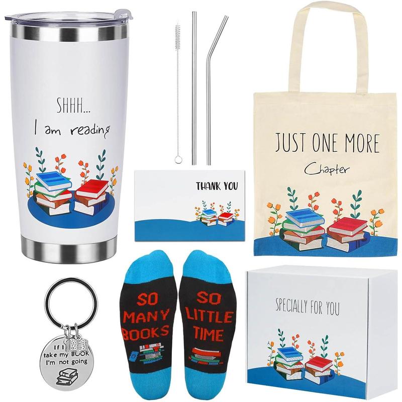 Dad Gifts, 8countFathers Day Gift Includes 20oz Tumbler with Lid Straw Brush Socks Bracelet Key Chain Thanks Card Gift Box, Dad Ever Gifts from Daughter Son for Christmas Birthday