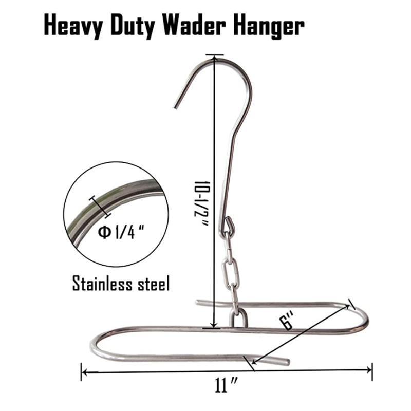 8 Fans Fishing Waders Boot Hanger - Stainless Steel Fishing Wading Boots Hanger for Drying Fishing Waders & Hunting Waders Organiser Hanging