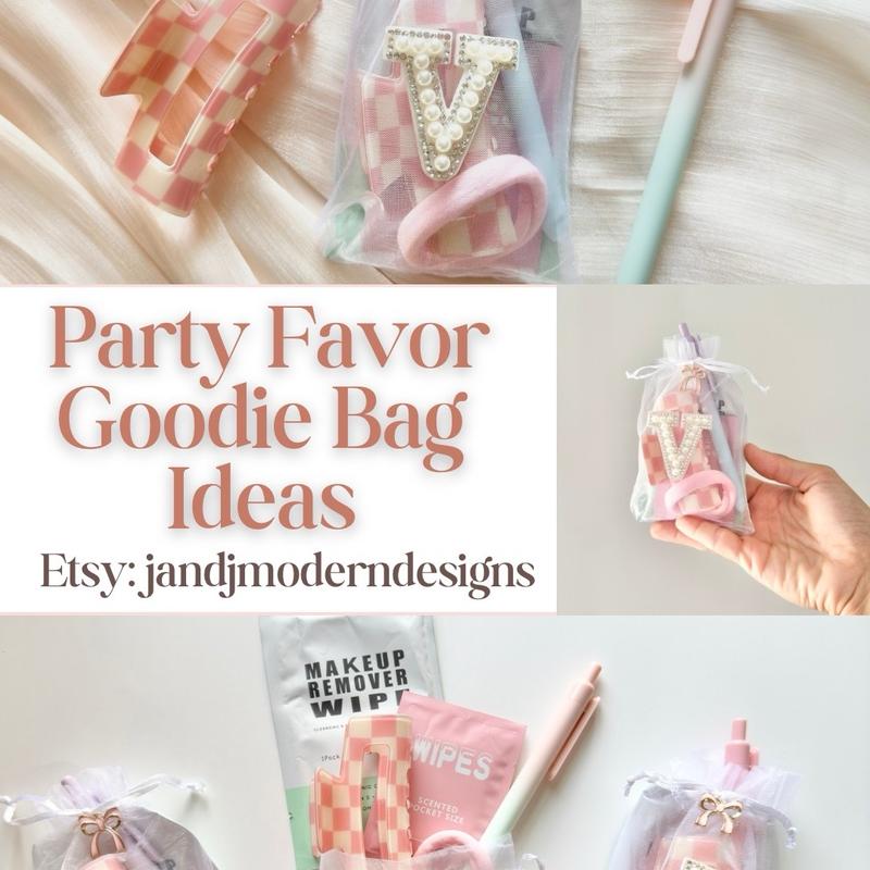 Goodie Bag Party Favor for Pajama Party Girl Birthday Treat Bag for 9 Year Old Favor for Bachelorette Party Bags for Pamper Party Gift Sets