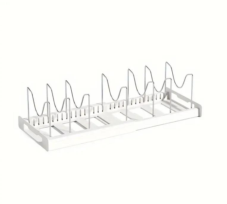 Adjustable Kitchen Pot Storage Rack, Pot Lid Holder,Multifunctional Kitchen Storage Organizer, Kitchen Gadgets, Tableware Storage