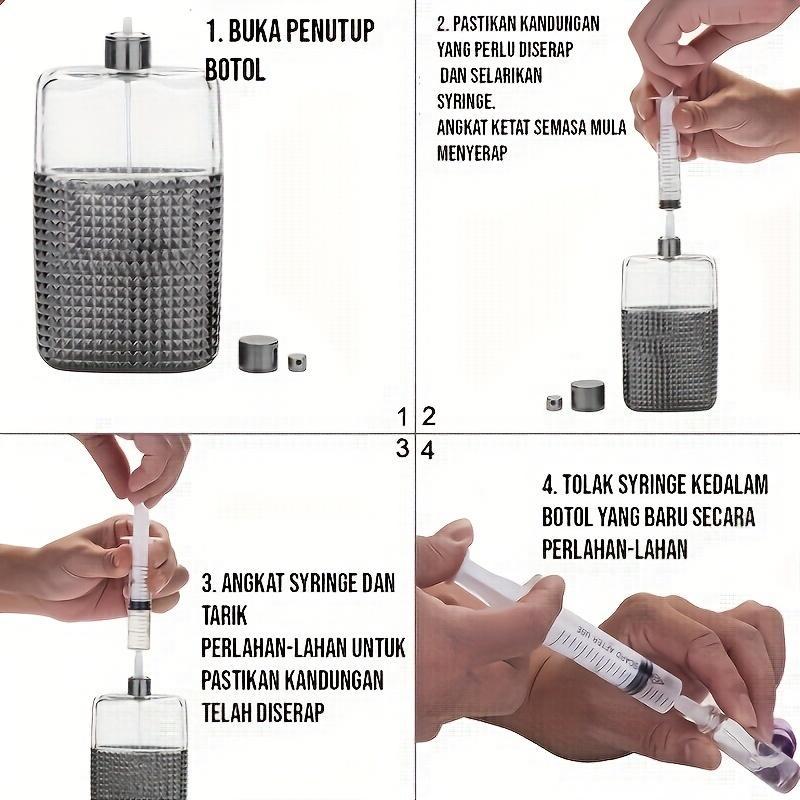 5ml Perfume Dispenser Pump (20pcs), Perfume Extraction Plastic Adapter Syringe Pump, Refillable Perfume Spray Bottle Syringe for Travel, without Perfume