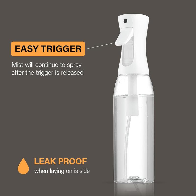 2 pack continuous spray bottle for hair - Ultra Fine Mist Sprayer | water spray bottle for hair mister spray bottle | hair spray bottles For Hairstyling, Cleaning, Salons