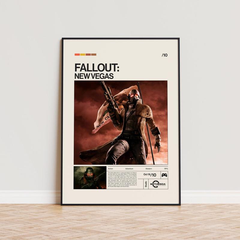 Poster Graphic Fallout New Vegas Minimalist For Wall Art Decor (2)