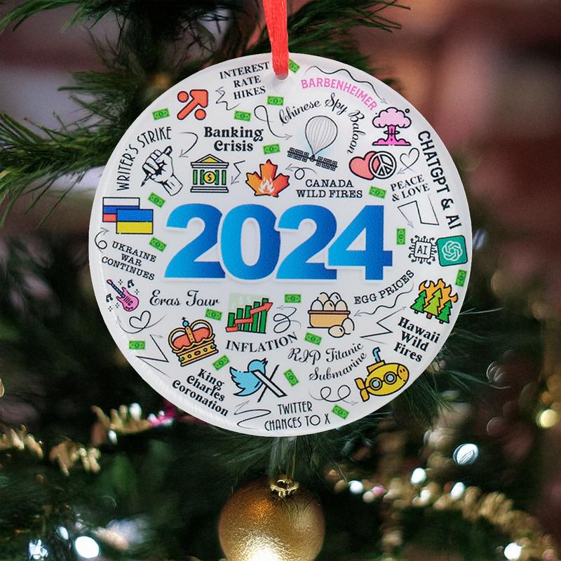 2024 Christmas Ornaments for Friends - Women's Gifts, Christmas Tree Decorations, Gifts for Friends, Boyfriend, Girlfriend, True Friend Christmas Decorations