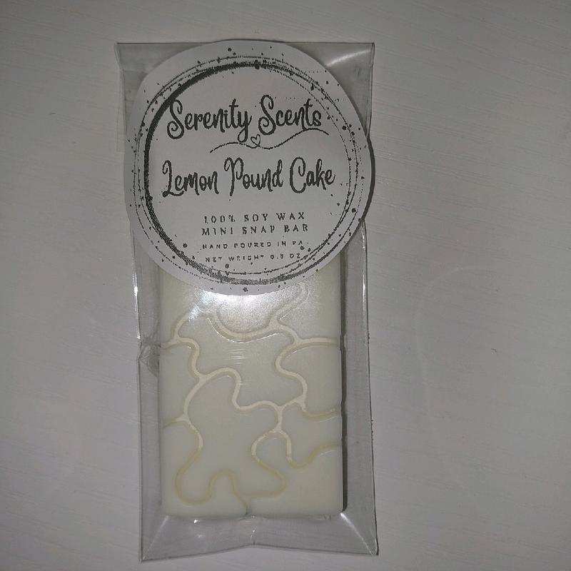 Minis! Sample Size Mini Wax Melt Snap Bar - Assorted Designs - 100% Soy Wax Candle Decor