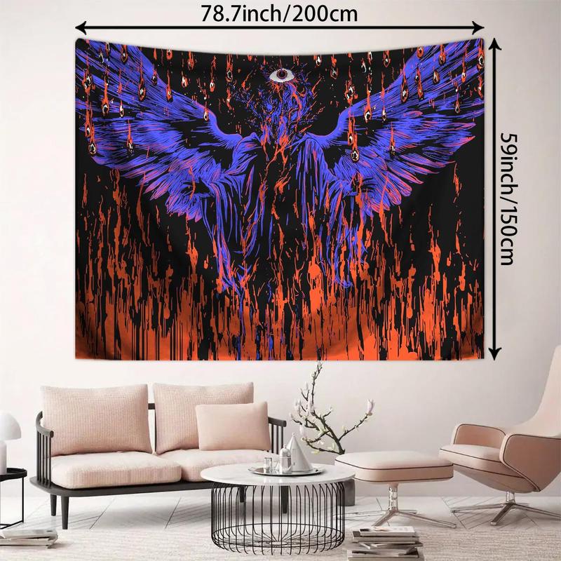 Gothic Style Angel Wing Pattern Tapestry, Fantasy Wall Hanging Tapestry, Wall Art Decor for Home Living Room Bedroom, Home Decor