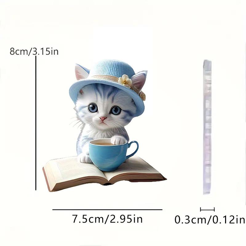 Cute Cartoon Cat Design Hanging Ornament, 1 Count Creative Acrylic Hanging Decor, Decorative Pendant for Home School Bag Keychain Festival