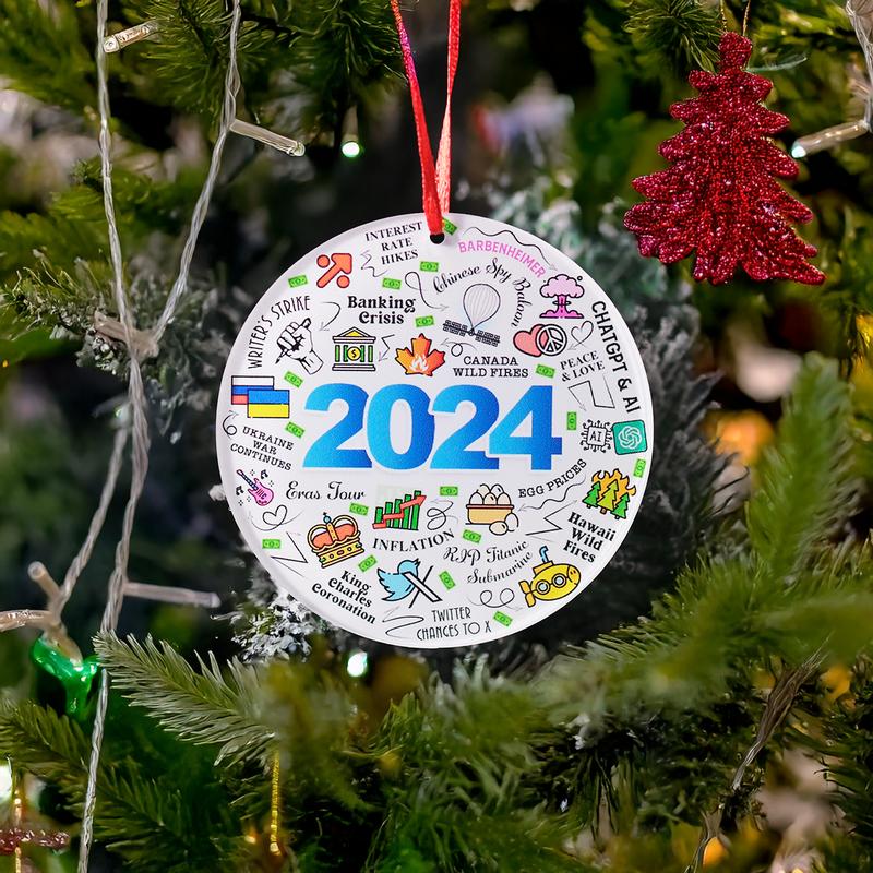 2024 Christmas Ornaments for Friends - Women's Gifts, Christmas Tree Decorations, Gifts for Friends, Boyfriend, Girlfriend, True Friend Christmas Decorations