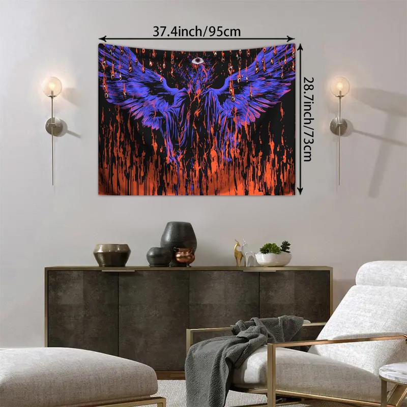 Gothic Style Angel Wing Pattern Tapestry, Fantasy Wall Hanging Tapestry, Wall Art Decor for Home Living Room Bedroom, Home Decor