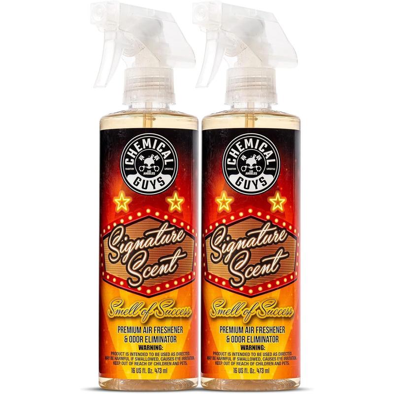 Chemical Guys AIR_224_16 Black Frost Air Freshener and Odor Eliminator, (Great for Cars, Trucks, SUVs, RVs, Home, Office, Dorm Room & More) 16 fl oz