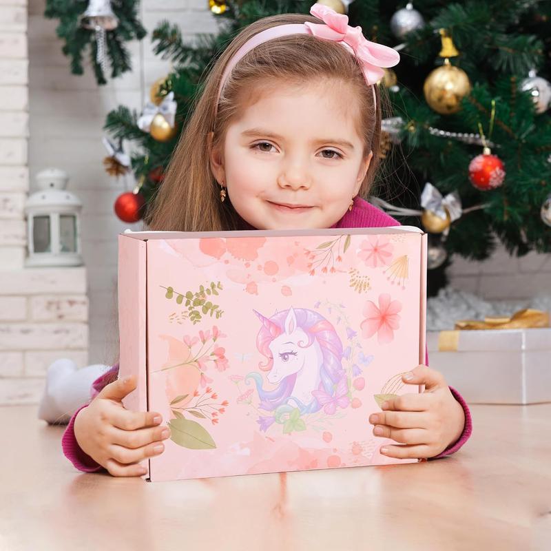 Christmas gift Unicorn Plush Gifts Set for Girls Kids Toys Christmas Birthday Gift Box with Headband