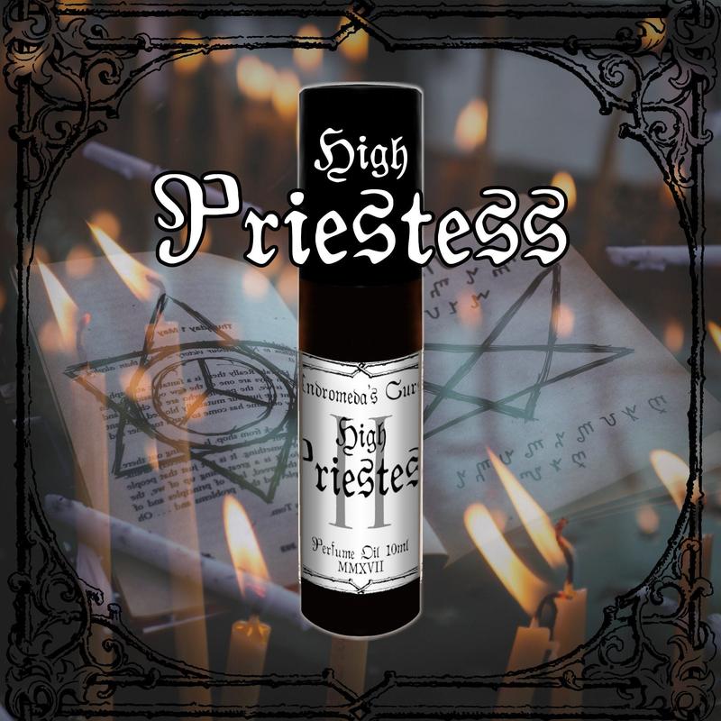 High Priestess - Incense, Dragons Blood, Moss  - Rollerball Perfume Oil