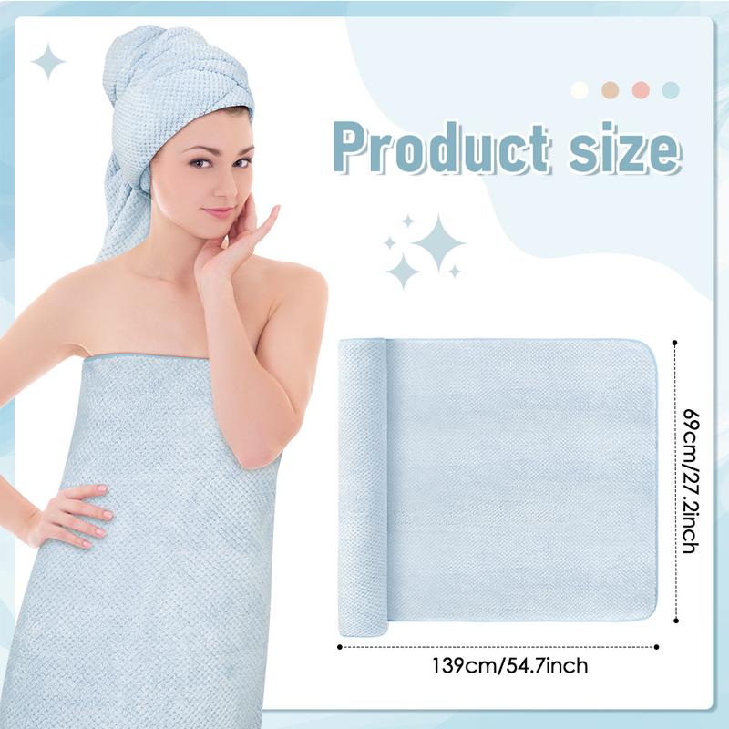 Women's Coral Fleece Bathrobe, Household Daily Hair Quick-drying Towel, Soft Absorbent Bath Skirt, Ladies Wearable Bath Towel, Bathrobe for Beach Spa Sauna Shower Bathroom christmas 2024